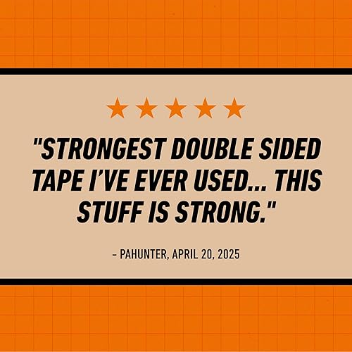 GORILLA HEAVY DUTY DOUBLE SIDED MOUNTING TAPE 1 X 120, BLACK, WEATHERPROOF, PACK OF 12