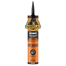 GORILLA HEAVY DUTY CONSTRUCTION ADHESIVE 9OZ WHITE CARTRIDGE STRONG, DURABLE, PACK OF 1