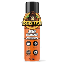 GORILLA HEAVY DUTY CLEAR SPRAY ADHESIVE GLUE 14OZ ALL PURPOSE INDOOR OUTDOOR USE