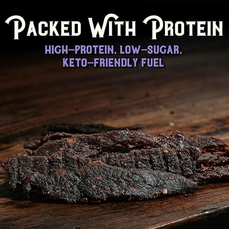 MEAT ARTISAN AUSTRALIAN WAGYU BEEF JERKY ASIAN BBQ STYLE - HIGH PROTEIN, GLUTEN-FREE, NO MSG, 3OZ