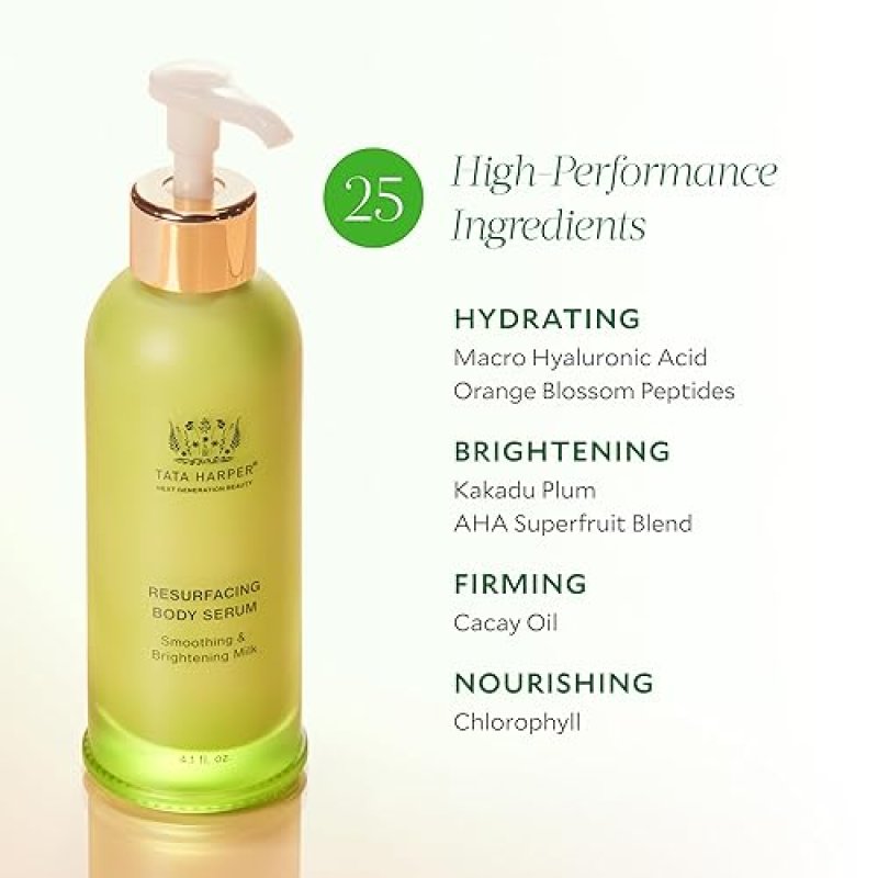 TATA HARPER RESURFACING BODY SERUM 125ML BRIGHTENING, SMOOTHING, NATURAL RETINOL ALTERNATIVE