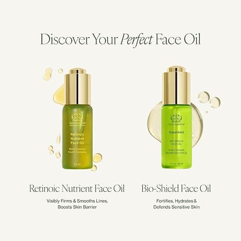 TATA HARPER BIO-SHIELD FACE OIL FOR REACTIVE SKIN 30ML NATURAL SKINCARE TREATMENT