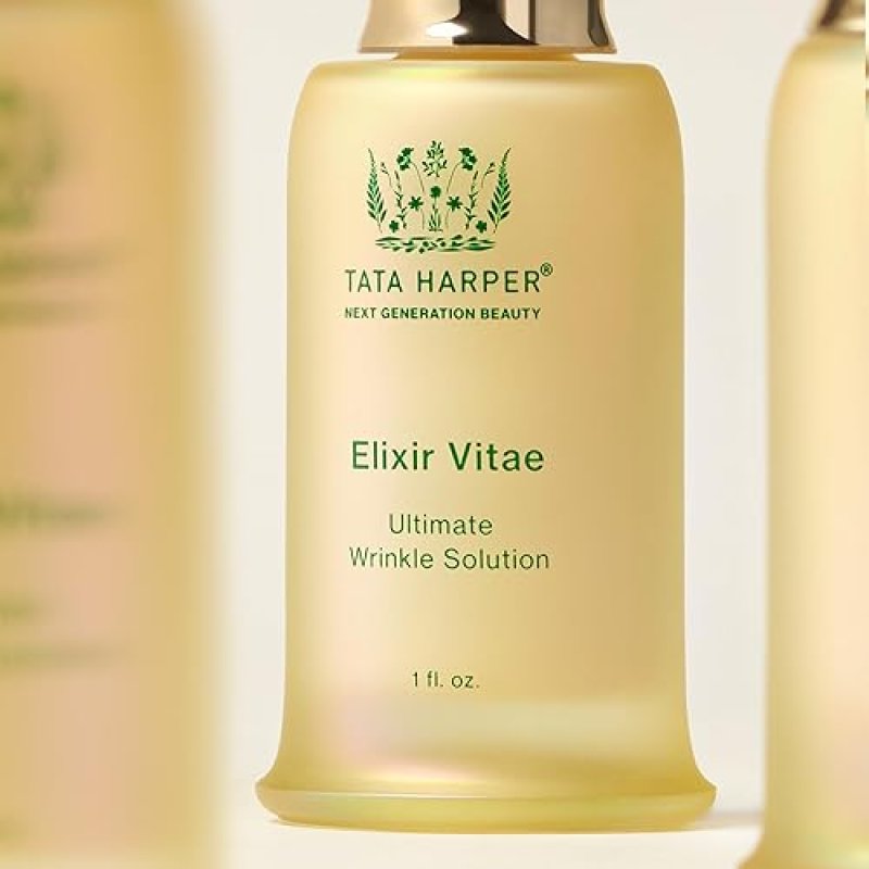 TATA HARPER ELIXIR VITAE NATURAL ANTI-AGING LUXURY SKINCARE SERUM FOR YOUTHFUL SKIN