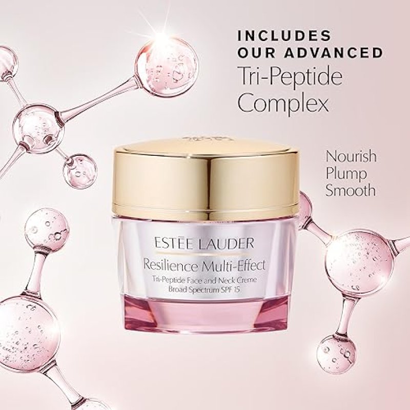 ESTéE LAUDER RESILIENCE MULTI-EFFECT TRI-PEPTIDE FACE NECK CREAM SPF 15 ANTI-AGING MOISTURIZER