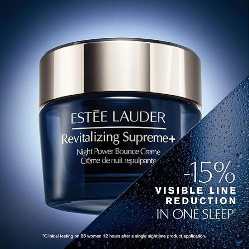 ESTéE LAUDER REVITALIZING SUPREME NIGHT CREAM WITH PEPTIDES FIRMS, LIFTS PLUMPS SKIN