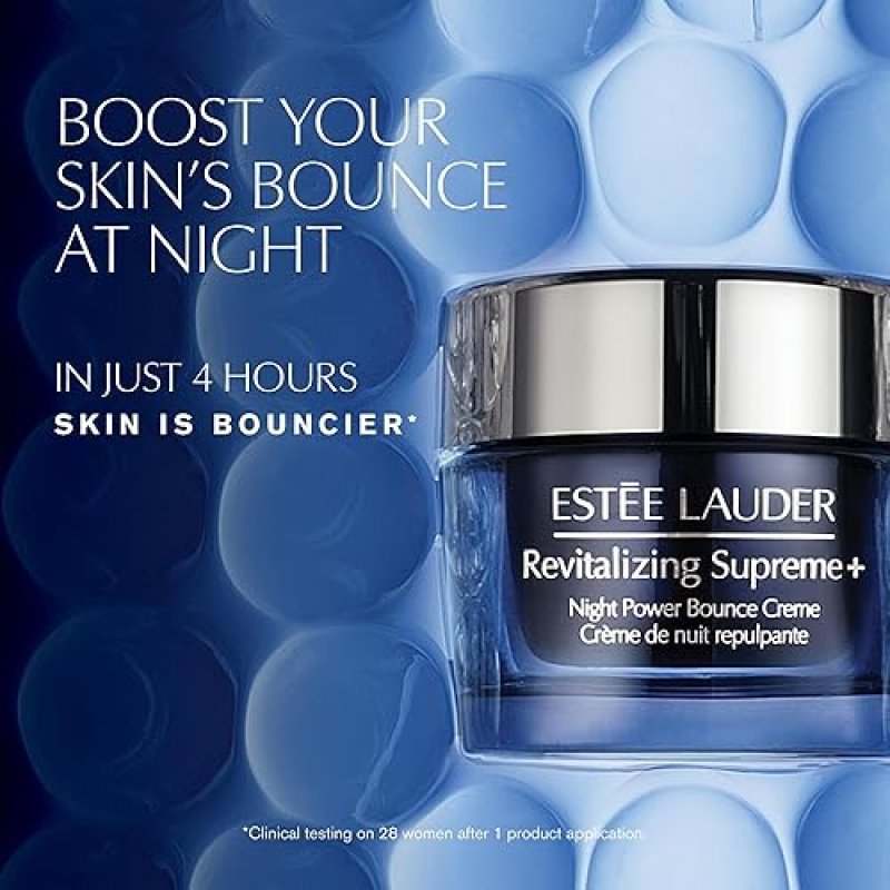ESTéE LAUDER REVITALIZING SUPREME NIGHT CREAM WITH PEPTIDES FIRMS, LIFTS PLUMPS SKIN
