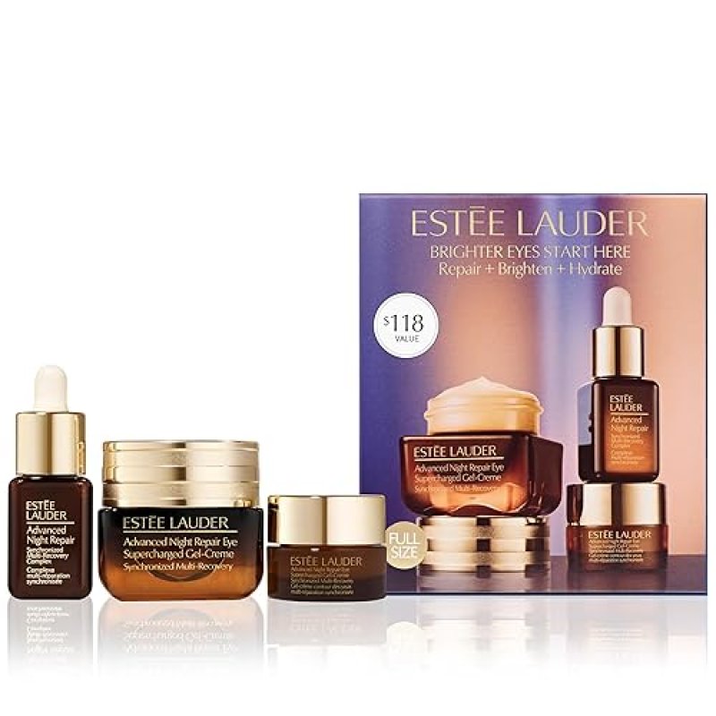 ESTéE LAUDER ADVANCED NIGHT REPAIR EYE CREAM TRAVEL SET - SERUM EYE CREAM FOR BRIGHTENING