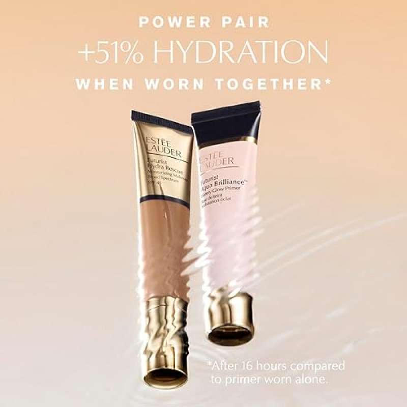 ESTéE LAUDER FUTURIST AQUA BRILLIANCE PRIMER WITH HYALURONIC ACID FOR HYDRATING GLOW MAKEUP