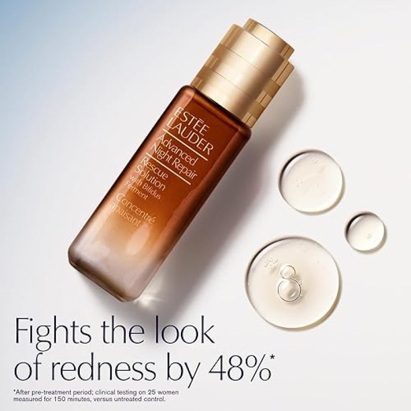 ESTéE LAUDER ADVANCED NIGHT REPAIR RESCUE SOLUTION 0.68OZ WITH 15 BIFIDUS FERMENT FOR REDNESS REDUCT