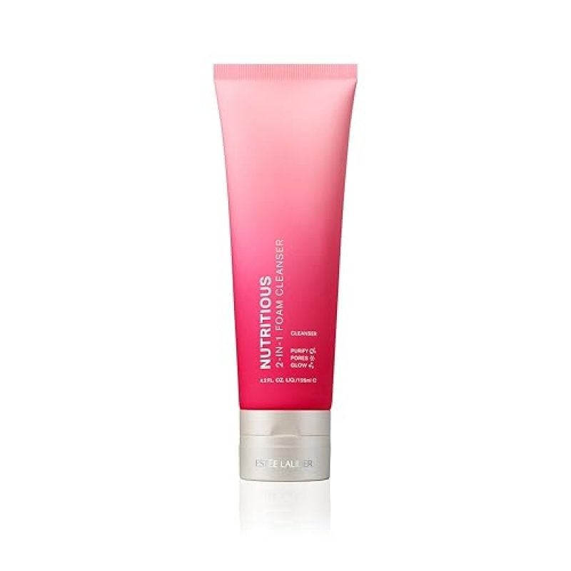 ESTéE LAUDER NUTRITIOUS 2-IN-1 FOAMING FACE WASH MASK PORE MINIMIZER CLEANSER