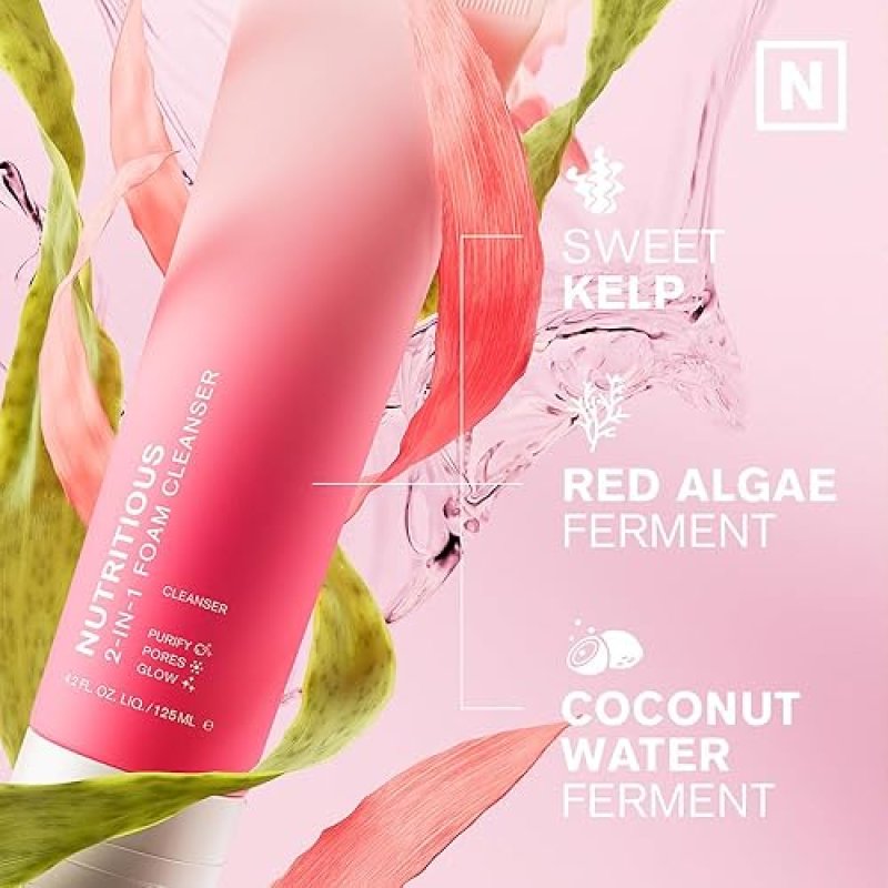 ESTéE LAUDER NUTRITIOUS 2-IN-1 FOAMING FACE WASH MASK PORE MINIMIZER CLEANSER