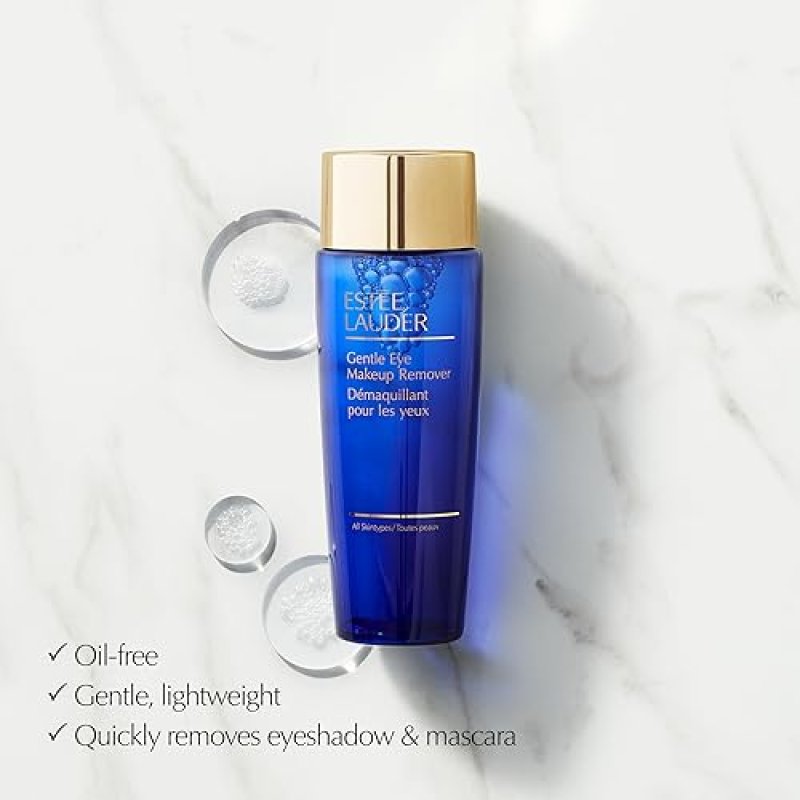 ESTéE LAUDER GENTLE LIQUID EYE MAKEUP REMOVER OIL-FREE, LIGHTWEIGHT, 3.4 FL OZ BOTTLE