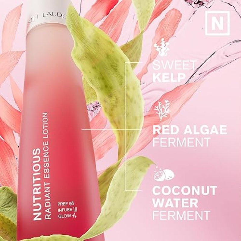 ESTéE LAUDER NUTRITIOUS RADIANT ESSENCE TONER WITH NIACINAMIDE PORE MINIMIZING, 6.7 OZ