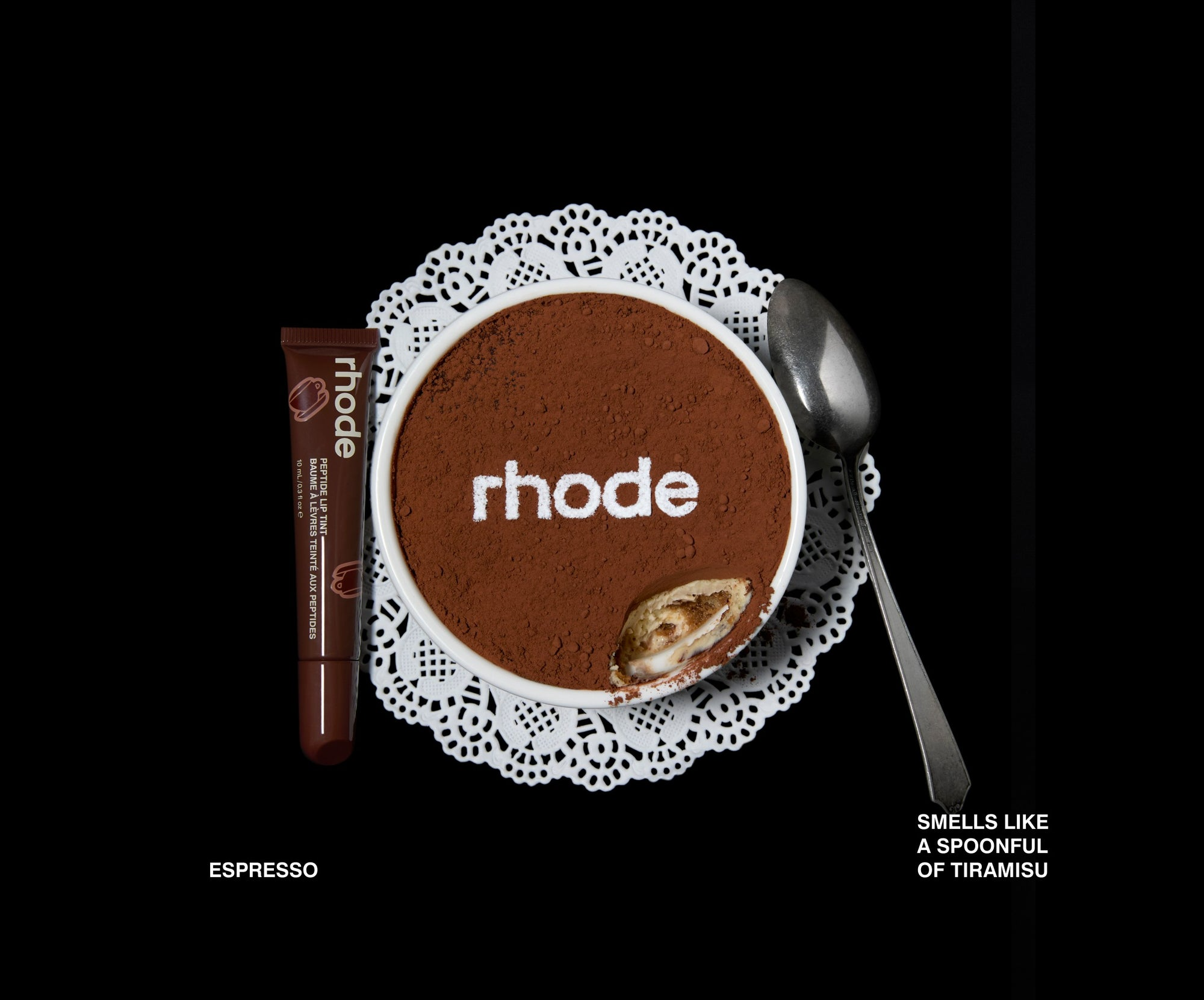 RHODE SCENTED PEPTIDE LIP TINT THE TINTED LIP LAYER  RICH BROWN