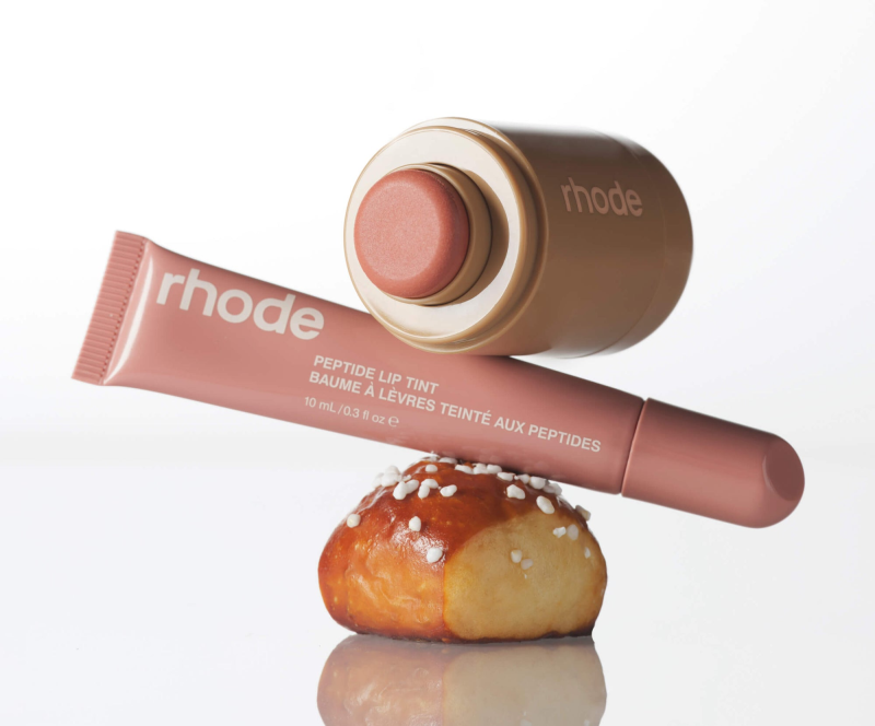 RHODE THE DUOS POCKET BLUSH + PEPTIDE LIP TINT  FRECKLE + TOAST -  A PEACHY TAUPE PAIR