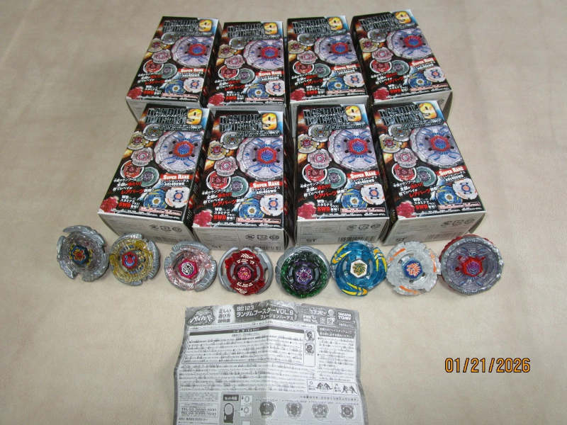 BEYBLADE TAKARA TOMY 4D BB-123 RANDOM BOOSTER VOL 9 SET