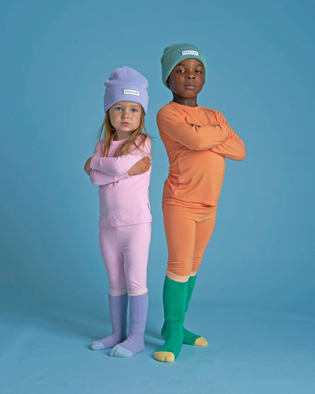 ROARSOME BAMBOO BASE LAYER - MARSHMALLOW PINK