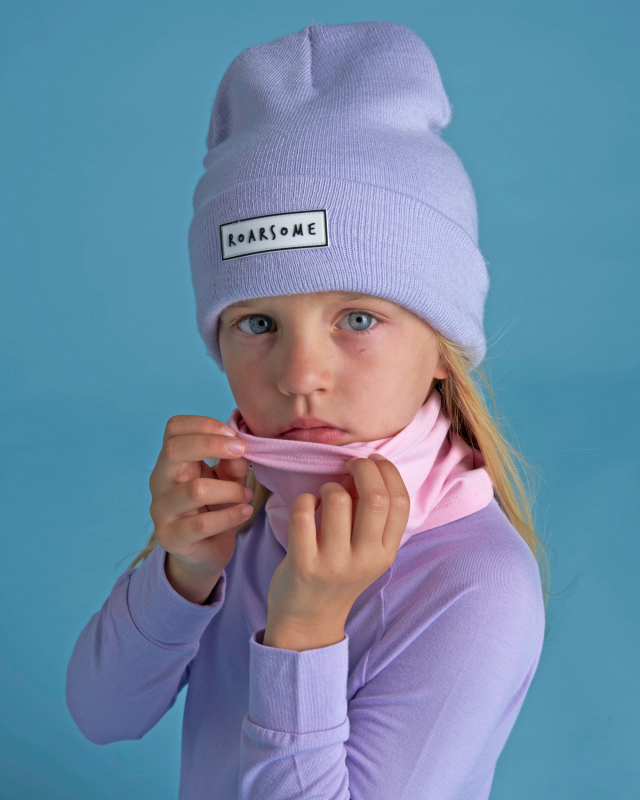 ROARSOME BAMBOO BASE LAYER - DUSK LILAC