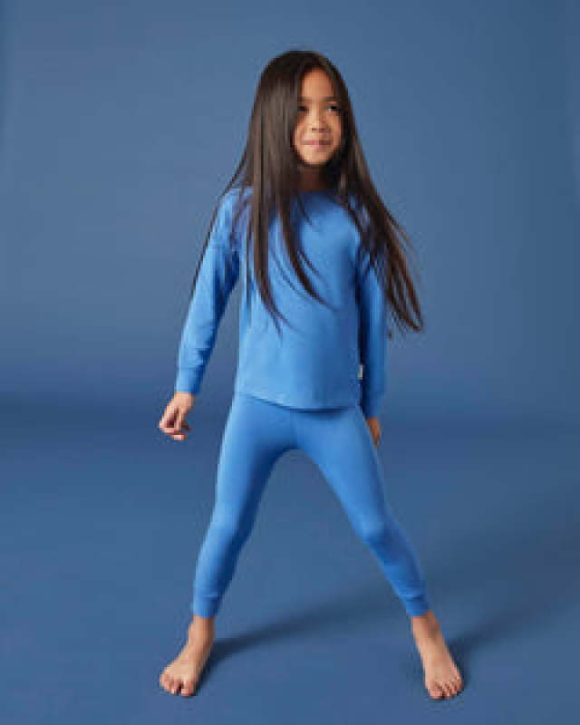ROARSOME BAMBOO BASE LAYER - OCEAN BLUE
