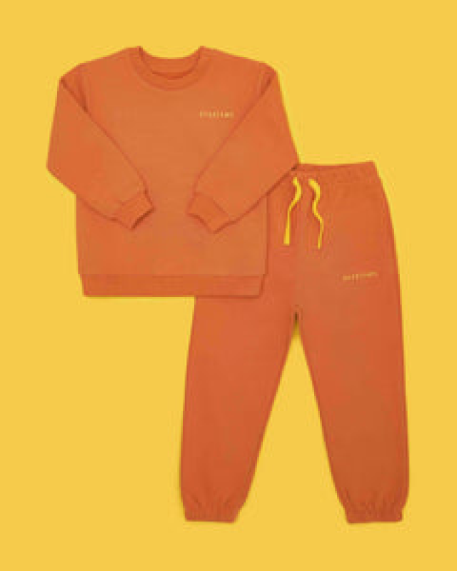 ROARSOME ORGANIC COTTON TRACKSUIT - BURNT ORANGE  RUST