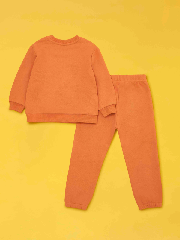 ROARSOME ORGANIC COTTON TRACKSUIT - BURNT ORANGE  RUST