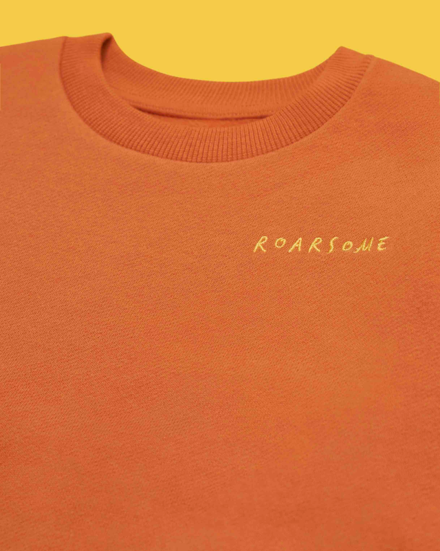 ROARSOME ORGANIC COTTON TRACKSUIT - BURNT ORANGE  RUST