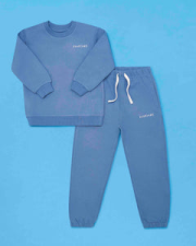 ROARSOME ORGANIC COTTON TRACKSUIT - OCEAN BLUE