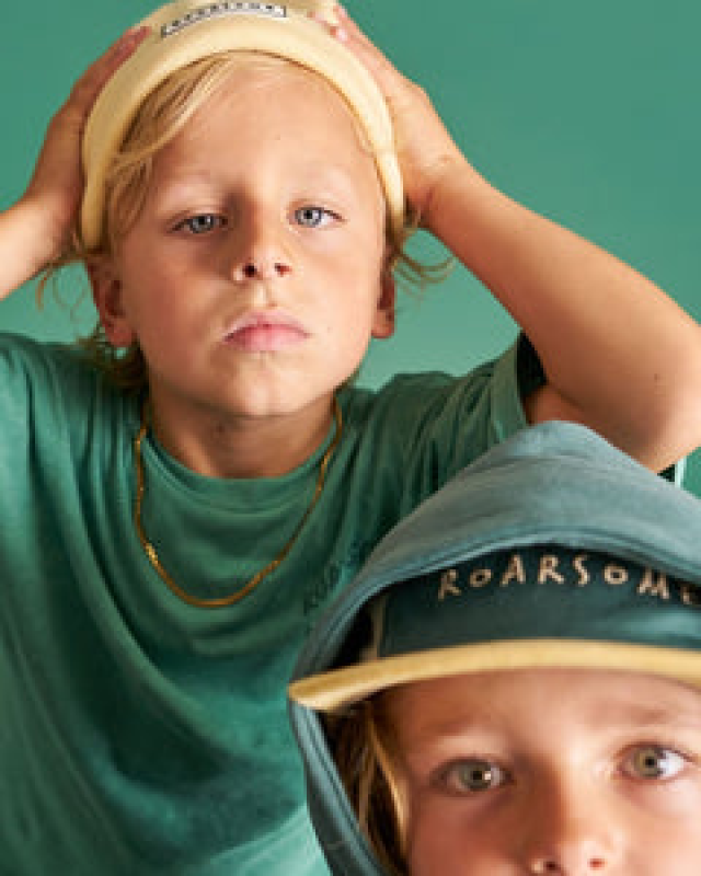 ROARSOME ADVENTURE CLUB - KIDS SPIKE T-SHIRT GREEN