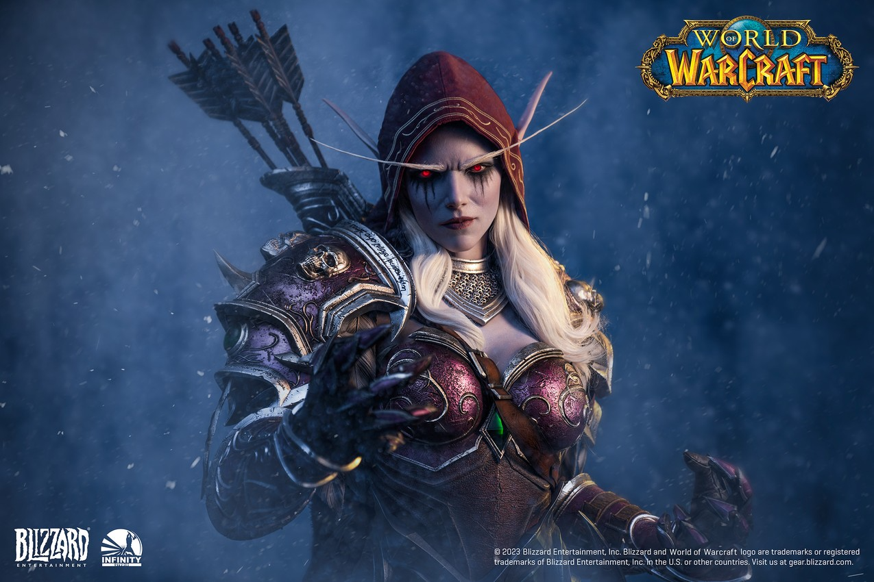 SIDESHOW SYLVANAS WINDRUNNER LIFE-SIZE BUST BY INFINITY STUDIO