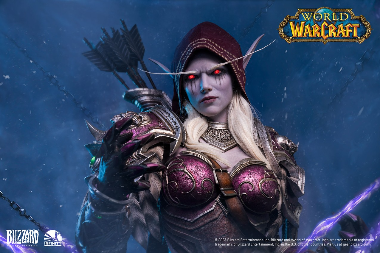 SIDESHOW SYLVANAS WINDRUNNER LIFE-SIZE BUST BY INFINITY STUDIO