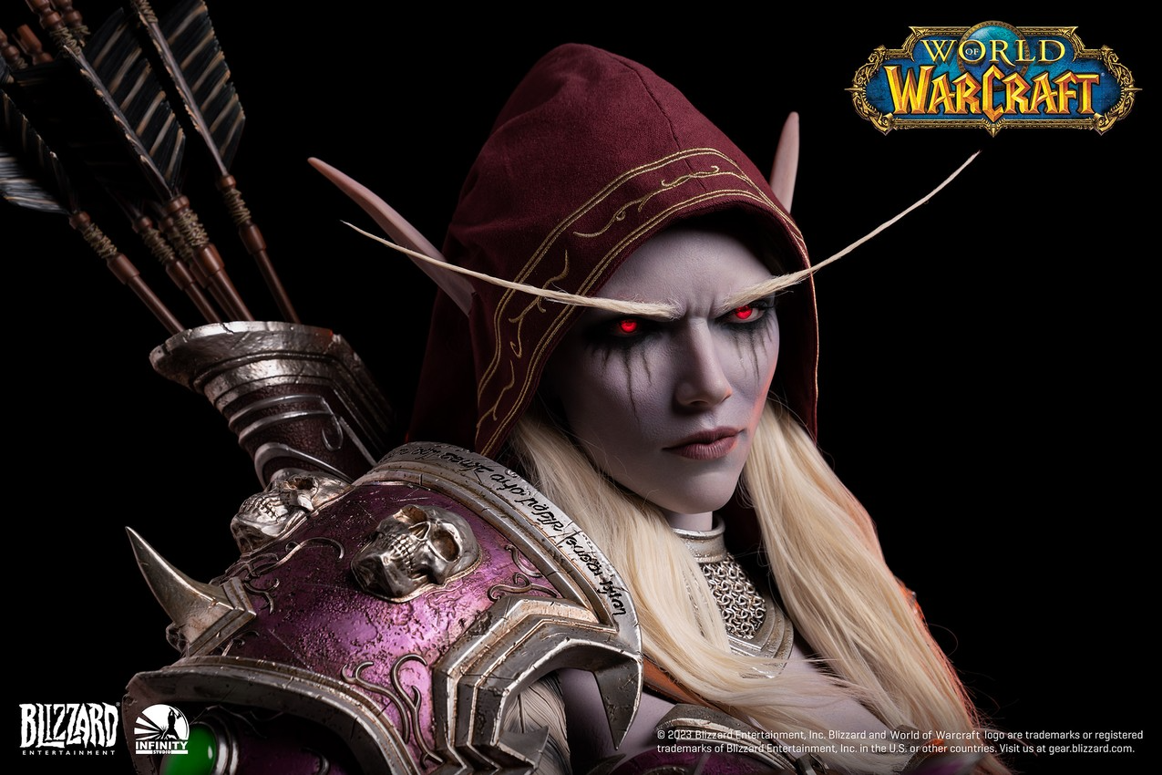 SIDESHOW SYLVANAS WINDRUNNER LIFE-SIZE BUST BY INFINITY STUDIO