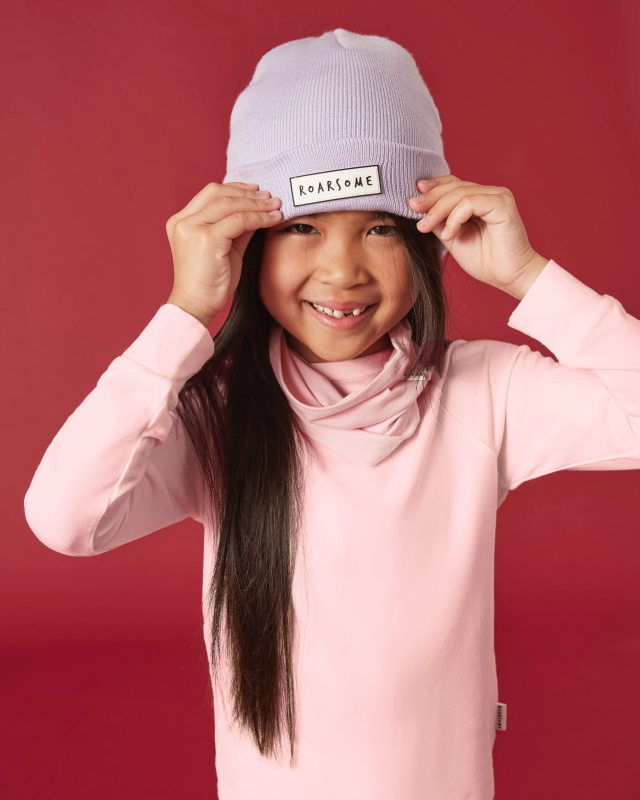 ROARSOME BAMBOO BASE LAYER - FROST PINK