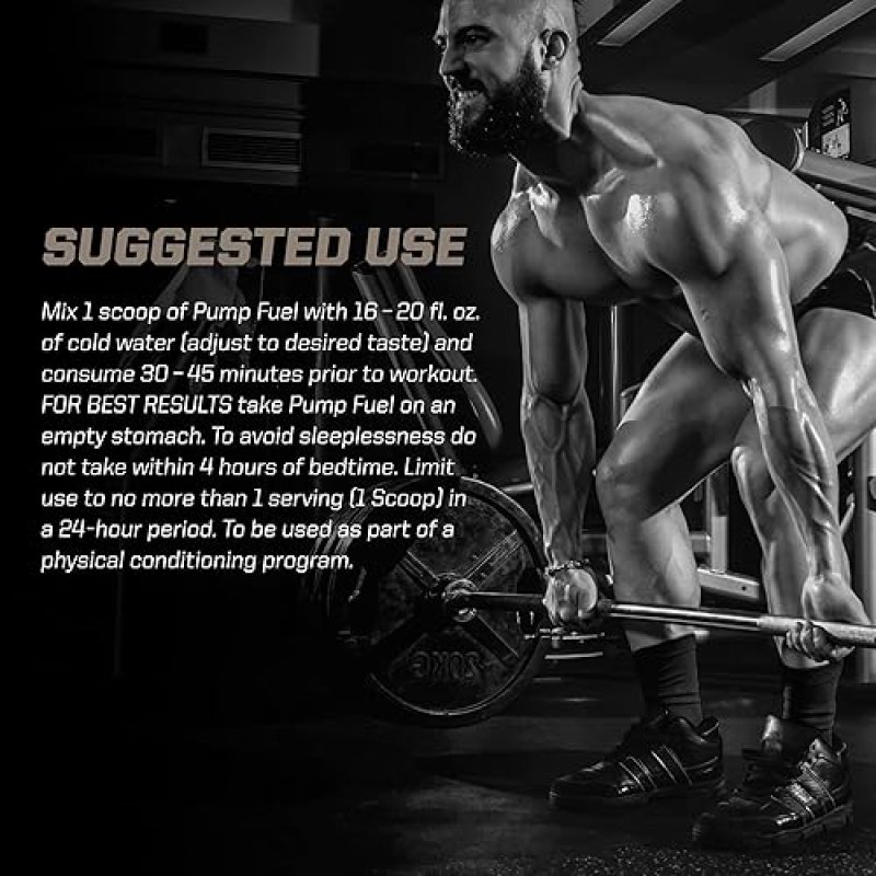 PMD SPORTS PUMP FUEL ULTRA INSANITY PRE WORKOUT POWDER FOCUS, ENDURANCE RECOVERY, 30 SERVINGS