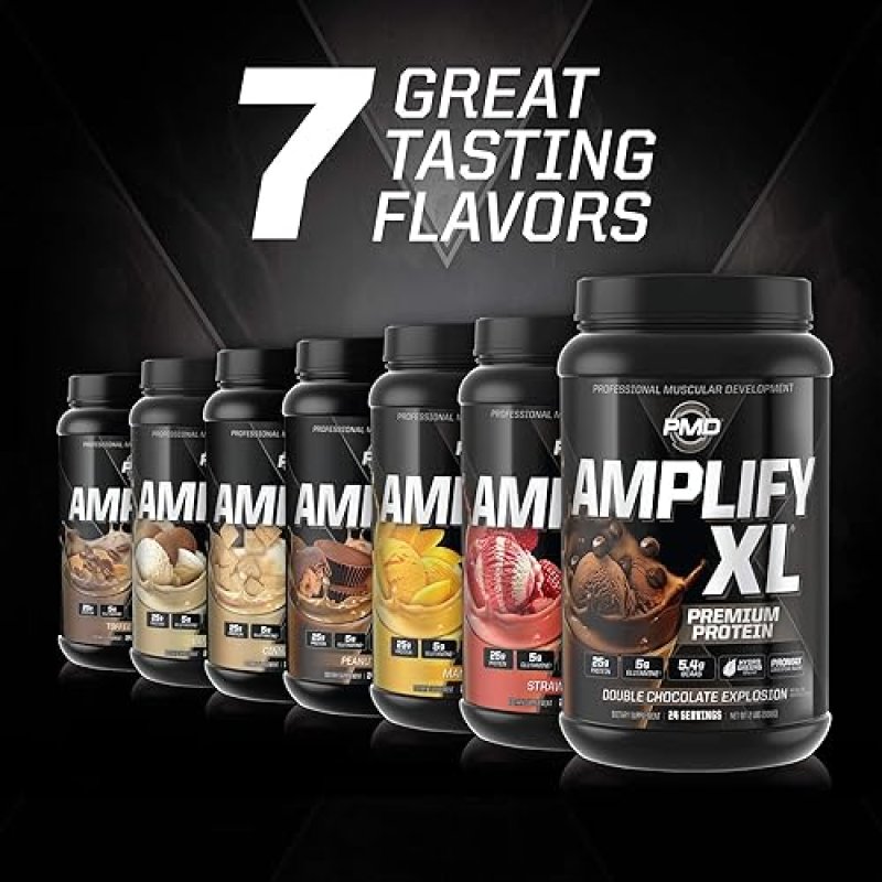 PMD SPORTS AMPLIFY XL WHEY PROTEIN WITH HYDRO GREENS, GLUTAMINE SUPERFOODS - DOUBLE CHOCOLATE