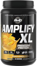 PMD SPORTS AMPLIFY XL WHEY PROTEIN WITH HYDRO GREENS, GLUTAMINE SUPERFOODS - MANGO, 24 SERVINGS