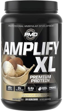 PMD SPORTS AMPLIFY XL WHEY PROTEIN WITH HYDRO GREENS, GLUTAMINE SUPERFOODS - VANILLA, 24 SERVINGS
