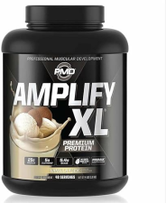 PMD SPORTS AMPLIFY XL WHEY PROTEIN WITH HYDRO GREENS, GLUTAMINE SUPERFOODS - VANILLA, 48 SERVINGS