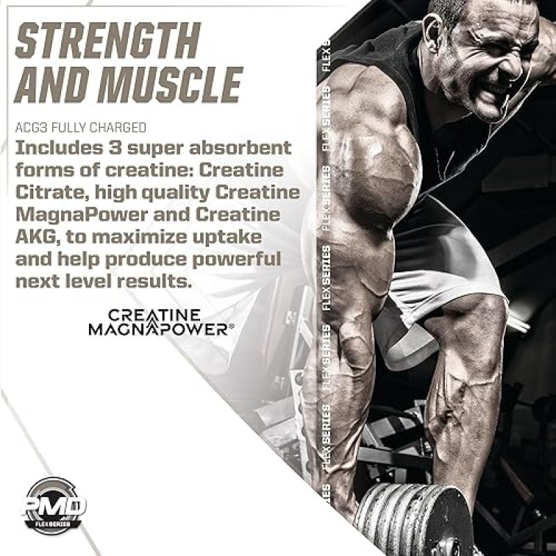 PMD SPORTS ACG3 FULLY CHARGED PRE WORKOUT POWDER - STRAWBERRY MARGARITA, ENERGY FOCUS BOOST