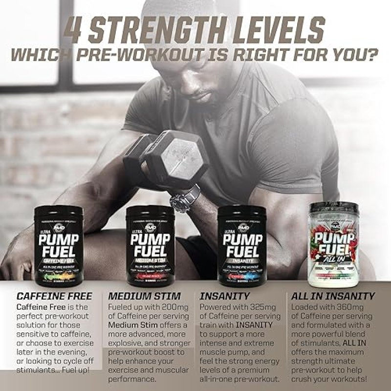 PMD SPORTS PUMP FUEL PRE WORKOUT - ENERGY, FOCUS, ENDURANCE RECOVERY, STRAWBERRY WATERMELON