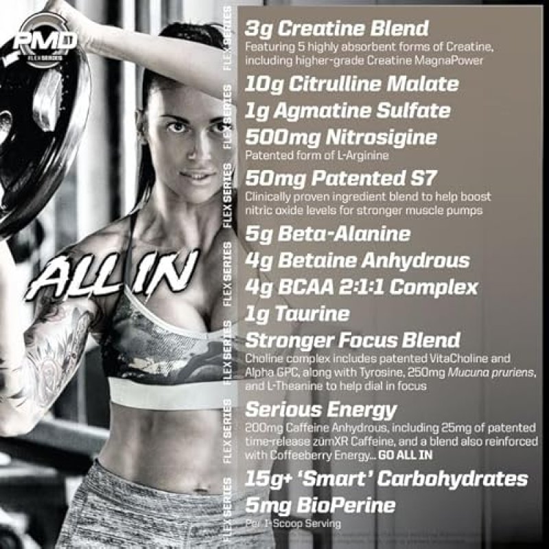 PMD SPORTS PUMP FUEL MEDIUM STIM PRE WORKOUT POWDER BLUE RASPBERRY ENERGY, FOCUS, ENDURANCE RECOVERY