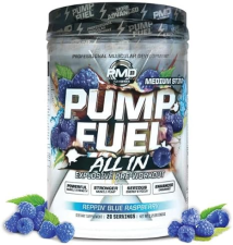 PMD SPORTS PUMP FUEL PRE WORKOUT POWDER MEDIUM STIM BLUE RASPBERRY - ENERGY, FOCUS RECOVERY