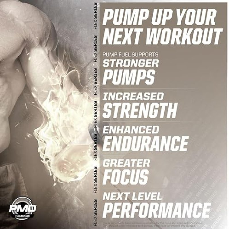 PMD SPORTS PUMP FUEL CAFFEINE-FREE PRE WORKOUT POWDER WITH CREATINE BETA ALANINE, 20 SERVINGS