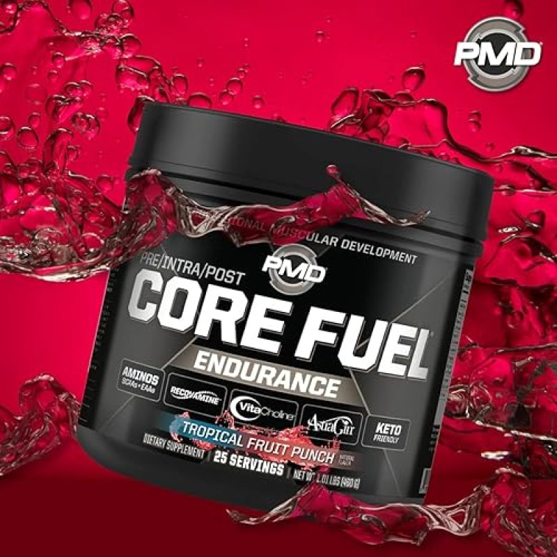 PMD SPORTS CORE FUEL BCAAS EAAS BETA ALANINE ELECTROLYTES MUSCLE GROWTH STRENGTH 25 SERVINGS