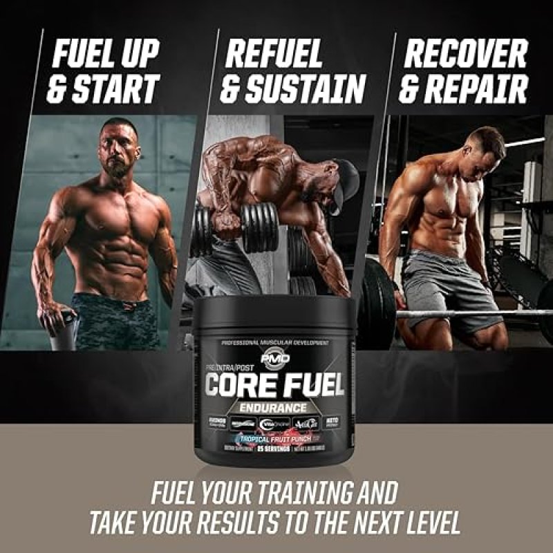 PMD SPORTS CORE FUEL BCAAS EAAS BETA ALANINE ELECTROLYTES MUSCLE GROWTH STRENGTH 25 SERVINGS