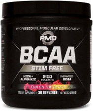 PMD SPORTS STIM-FREE BCAA POWDER MUSCLE RECOVERY, ENERGY PERFORMANCE BOOST, 30 SERVINGS