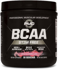 PMD SPORTS STIM-FREE BCAA POWDER WATERMELON MUSCLE RECOVERY, ENERGY PERFORMANCE BOOST