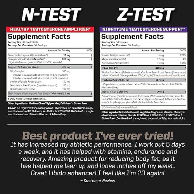 PMD SPORTS FLEX STACK TESTOSTERONE BOOSTER FOR MUSCLE GROWTH, STRENGTH, RECOVERY SLEEP