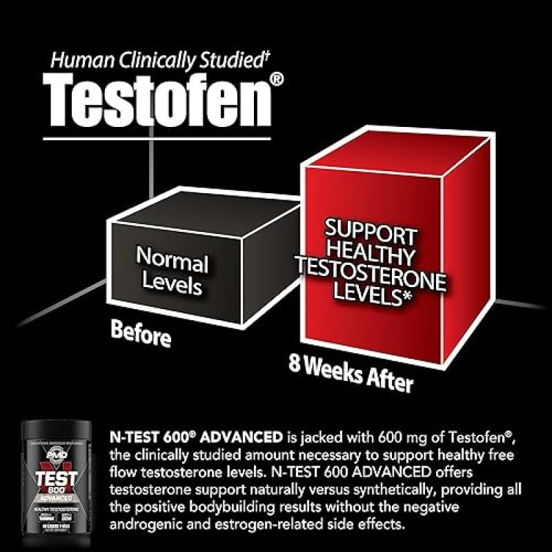 PMD SPORTS FLEX STACK TESTOSTERONE BOOSTER FOR MUSCLE GROWTH, STRENGTH, RECOVERY SLEEP