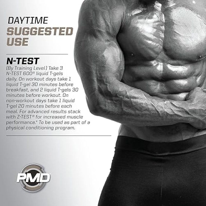 PMD SPORTS FLEX STACK TESTOSTERONE BOOSTER FOR MUSCLE GROWTH, STRENGTH, RECOVERY SLEEP