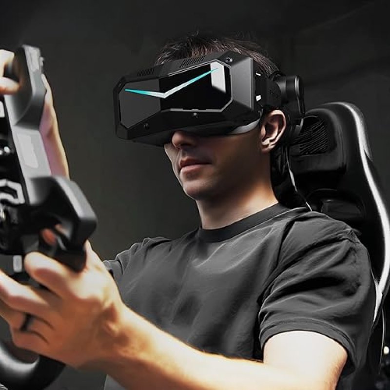PIMAX CRYSTAL VR HEADSET 50PPD 3840X3840 PER EYE ULTRA-SHARP 127 FOV FOR FLIGHT SIMS GAMES